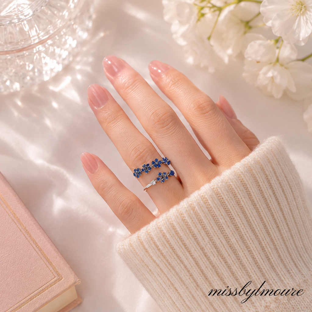 MIDNIGHT BLOSSOM RING